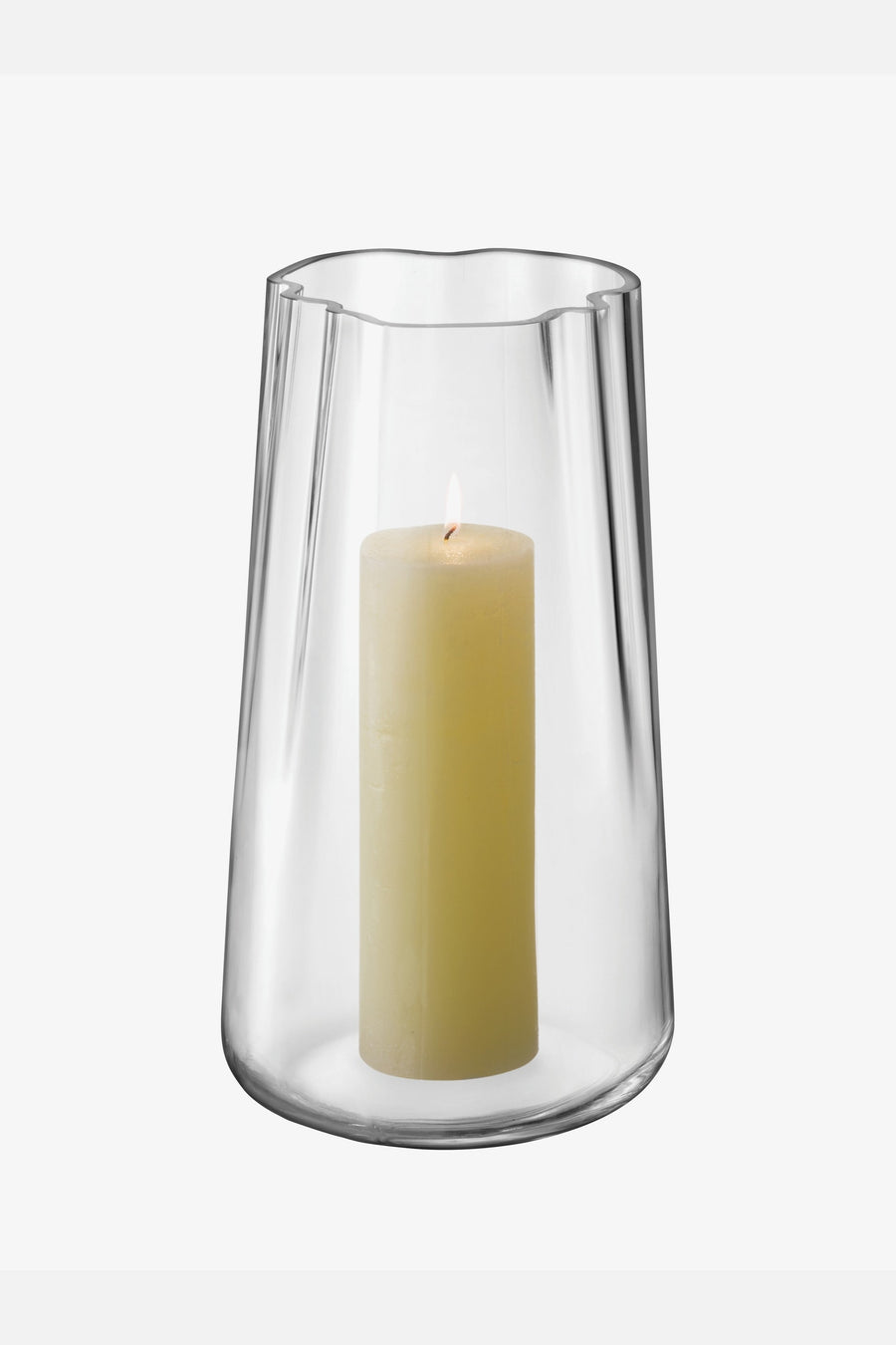 LSA International Lagoon Vase/Lantern Clear, 13.75in – back view