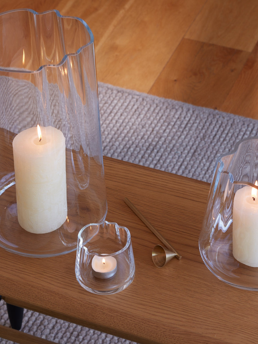 LSA International Lagoon Vase/Lantern Clear, 13.75in – flat lay