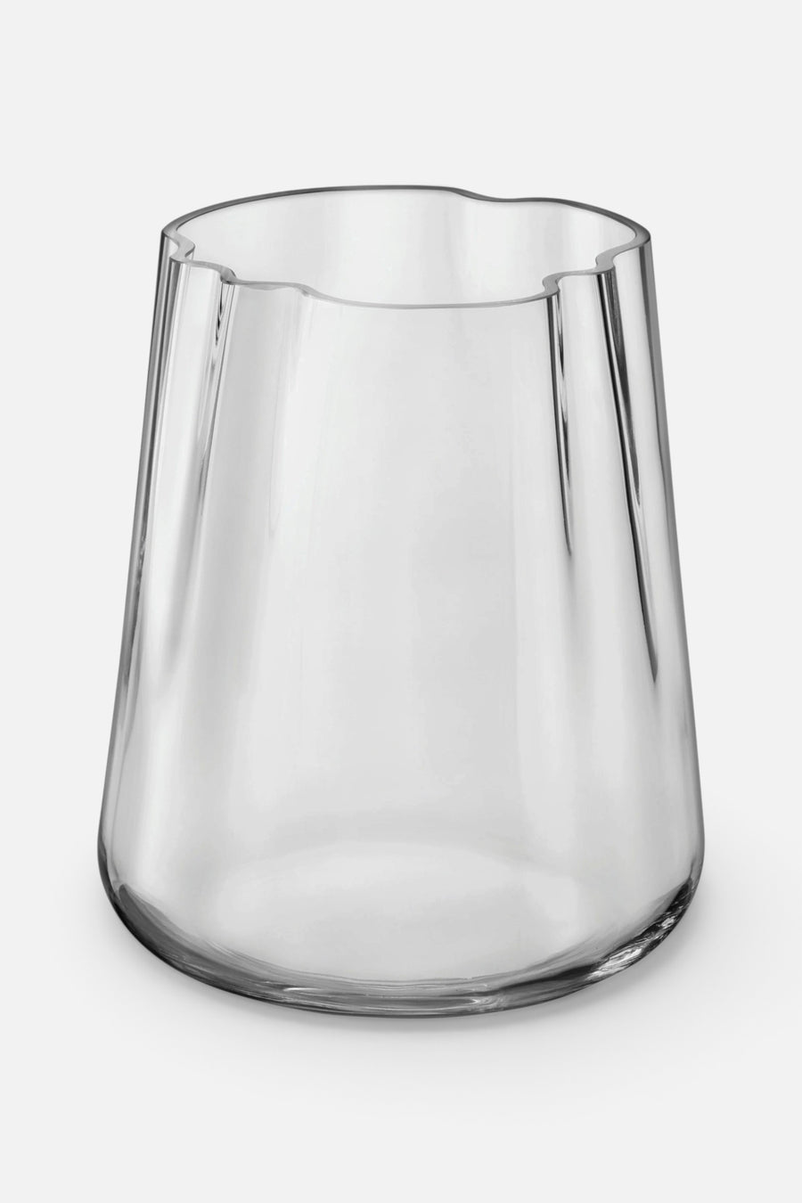 LSA International Lagoon Vase/Lantern Clear - 9.5in – front view