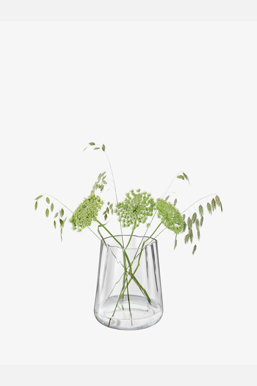 LSA International Lagoon Vase/Lantern Clear - 9.5in – side view