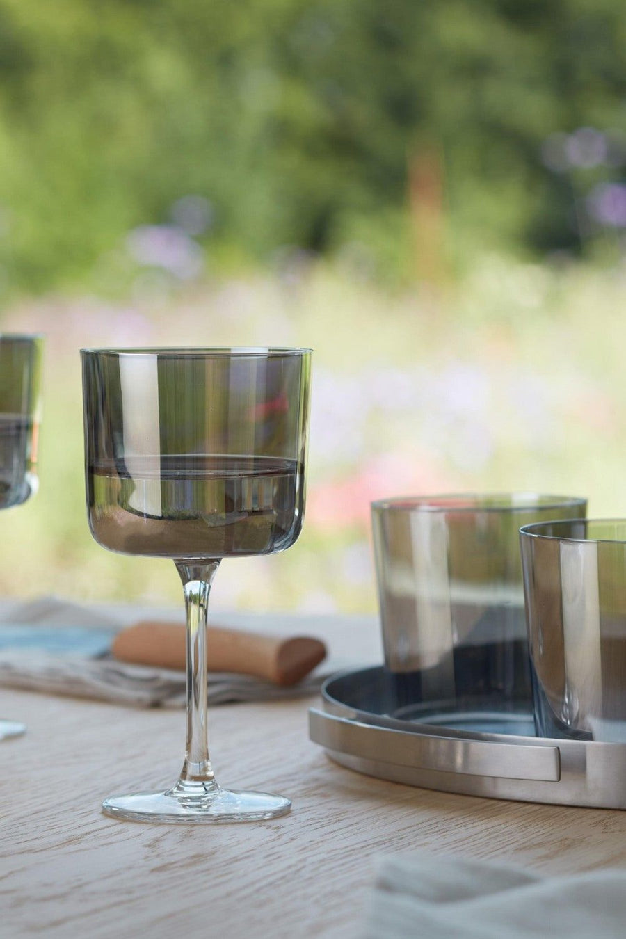 LSA International Lunar Wine Glass 8.75oz in Grey – detail
