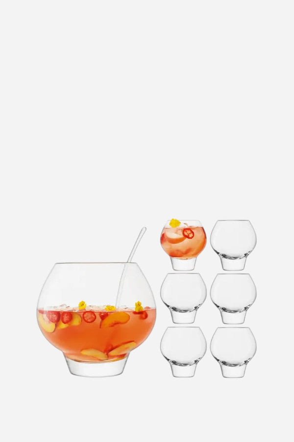 LSA International Rum Punchbowl Set Clear