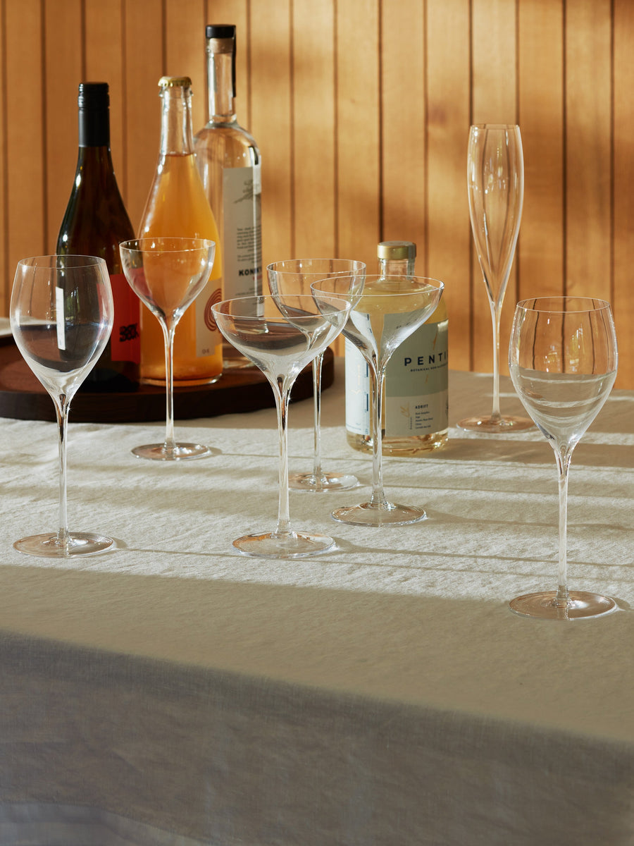 LSA International Savoy White Wine Glasses, 12oz Clear - Set of 2 – flat lay