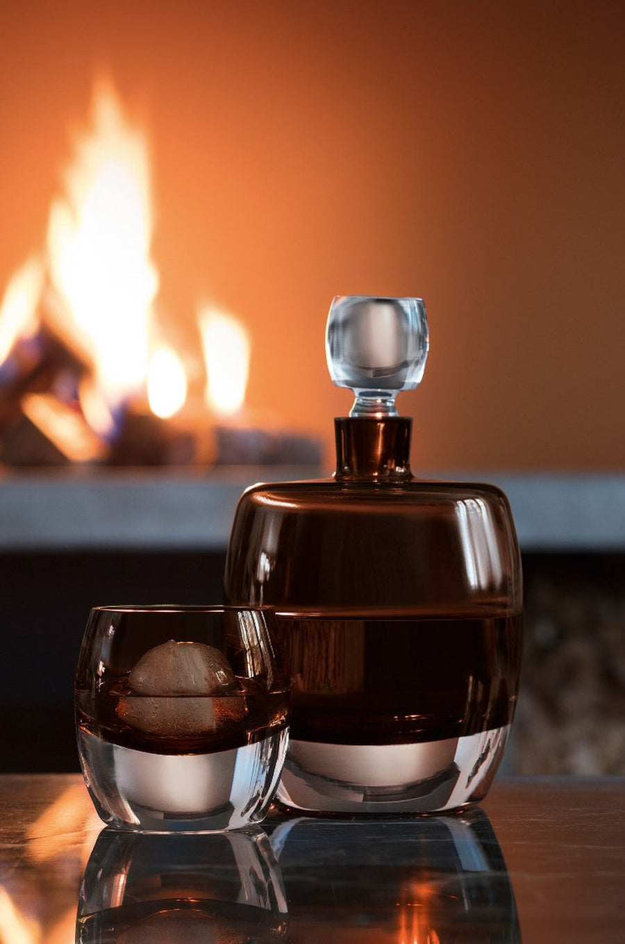 LSA International Whiskey Club Set in Peat Brown – detail