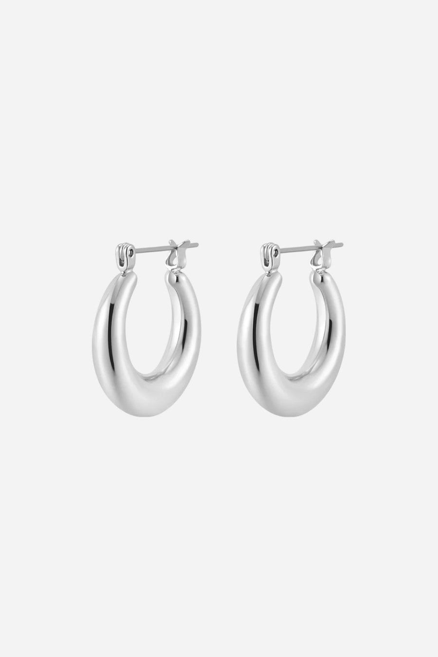 LU AJ The Mini Corey Hoops Silver – front view