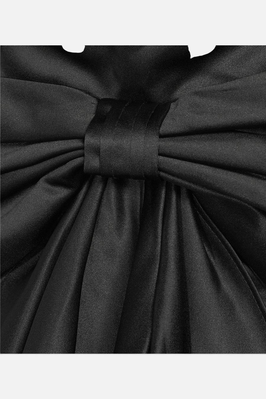 Lulus Melody Bow Back Taffeta Mini Dress in Black – side view