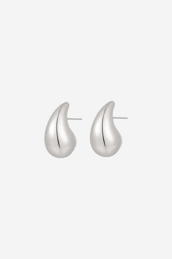 Luv AJ Gia Hoops in Silver