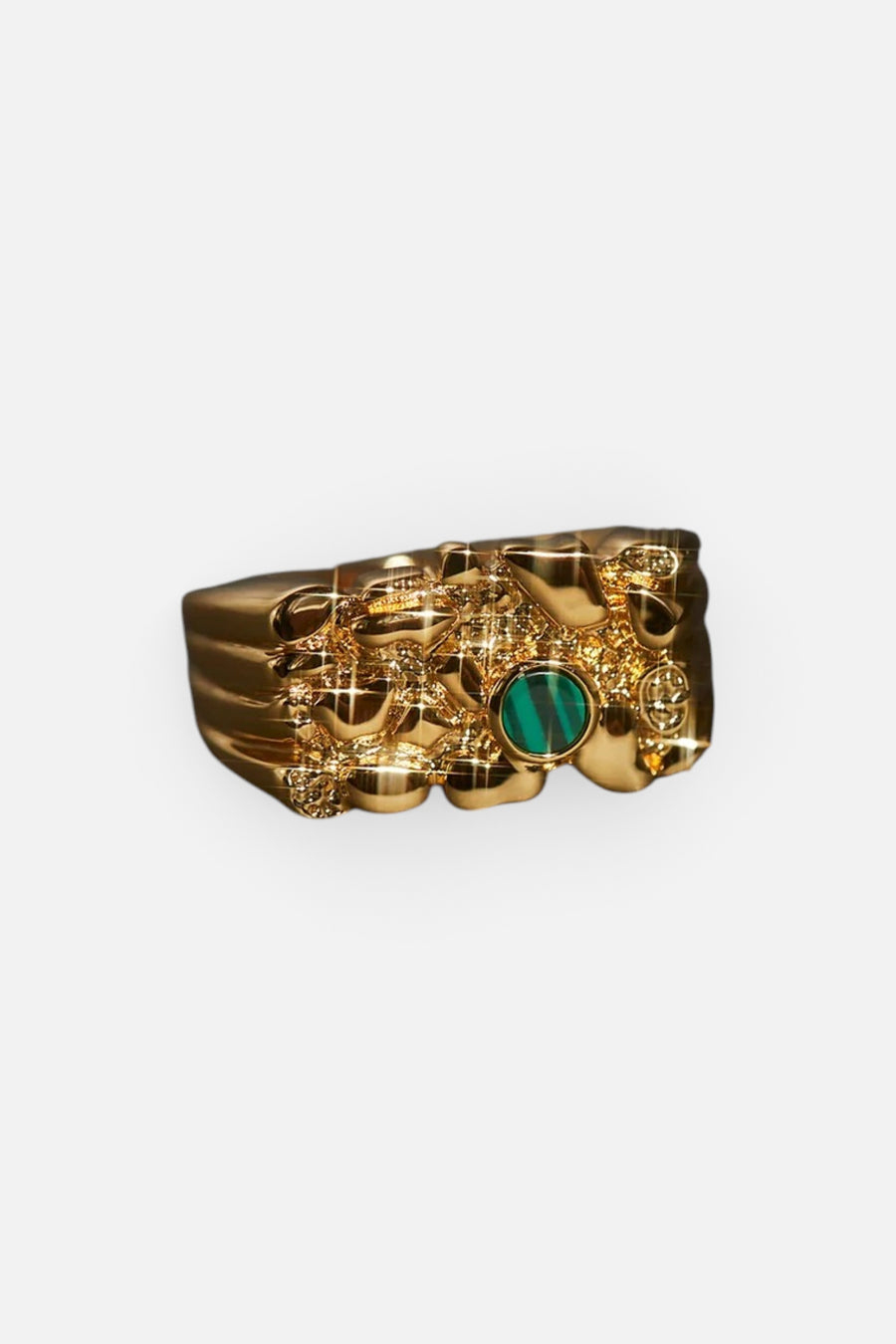 Luv AJ Viva Nugget Ring in Gold – back view