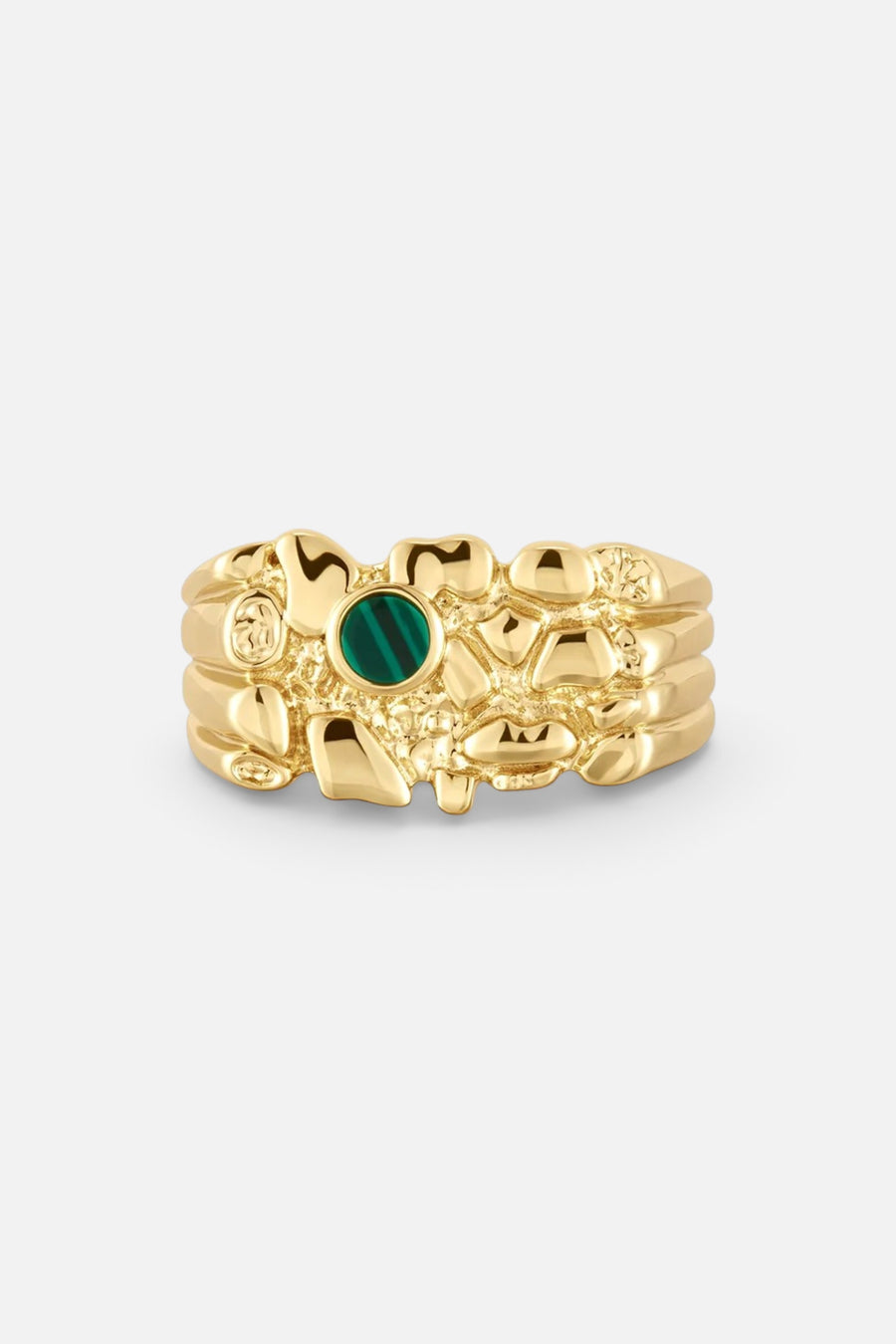 Luv AJ Viva Nugget Ring in Gold – front view