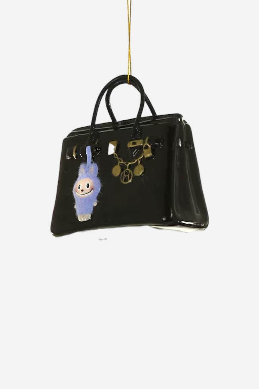 Luxe Bag with Monster Ornament – detail