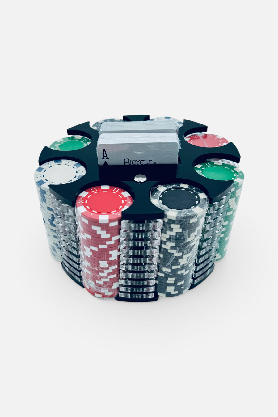 Luxe Dominoes El Carrusel Luxe Poker Wheel in Blue – back view