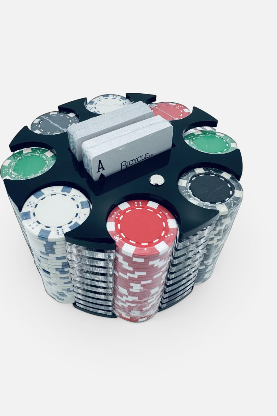 Luxe Dominoes El Carrusel Luxe Poker Wheel in Blue – front view