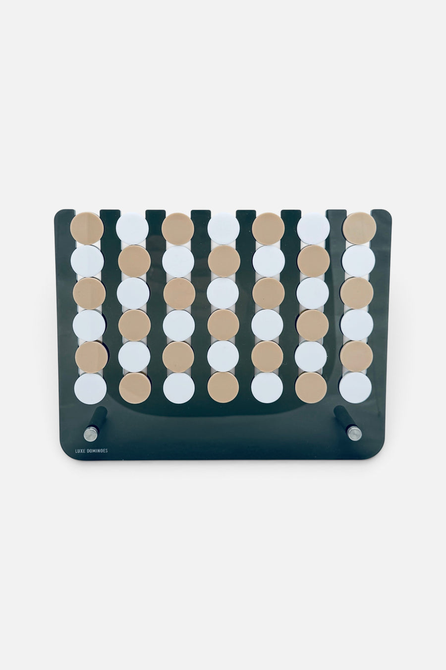 Luxe Dominoes El Cuatro Connect Four in Smoke – alternate