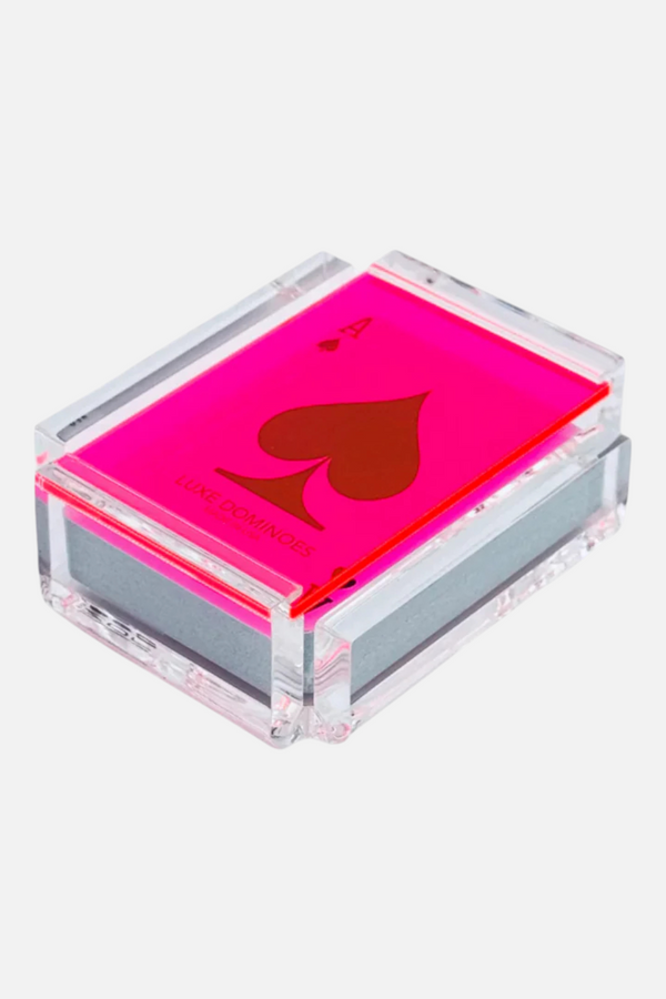 Luxe Dominoes La Carta Single Card Deck in Pink