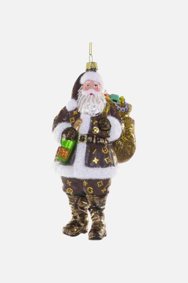 Luxe Santa Ornament