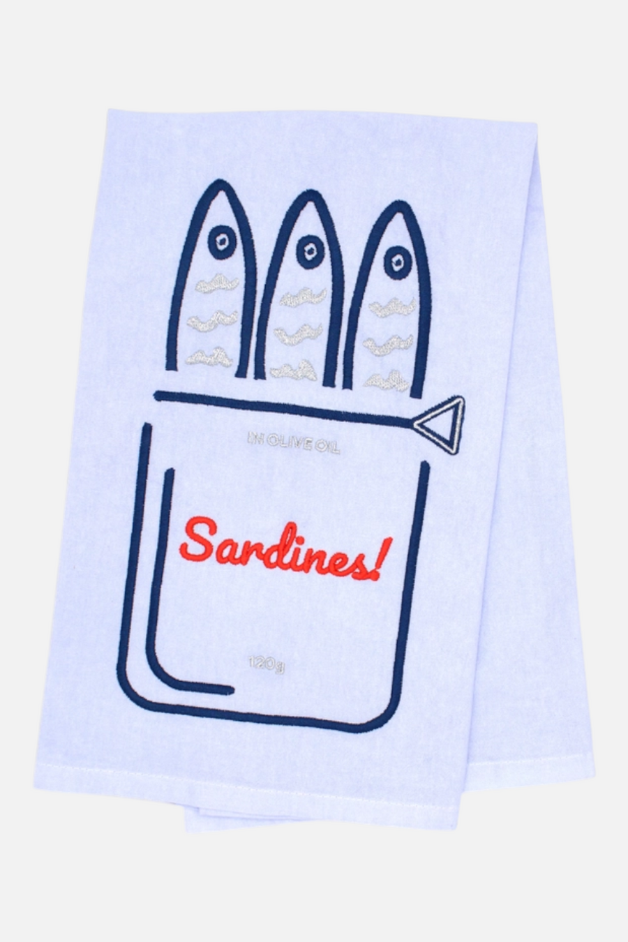Lynen Can O'sardines Kitchen Towel – back view