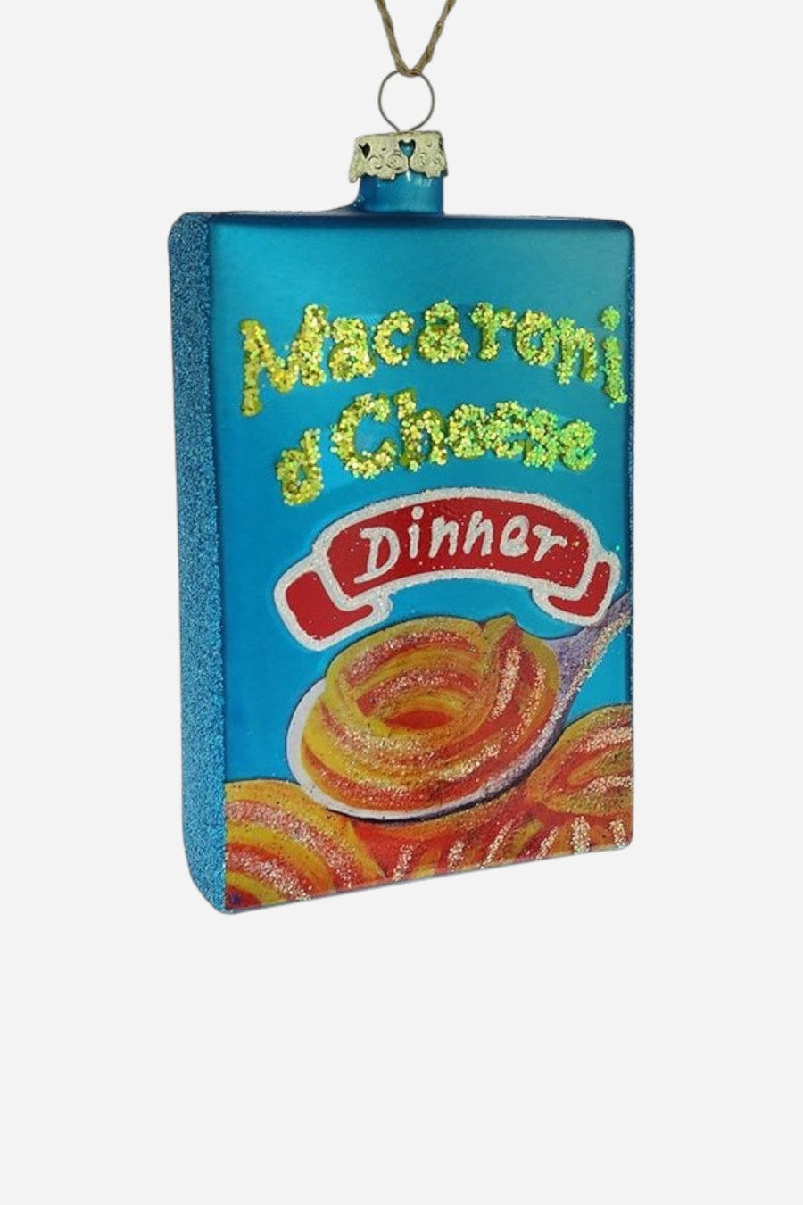 Mac & Cheese Ornament – front view