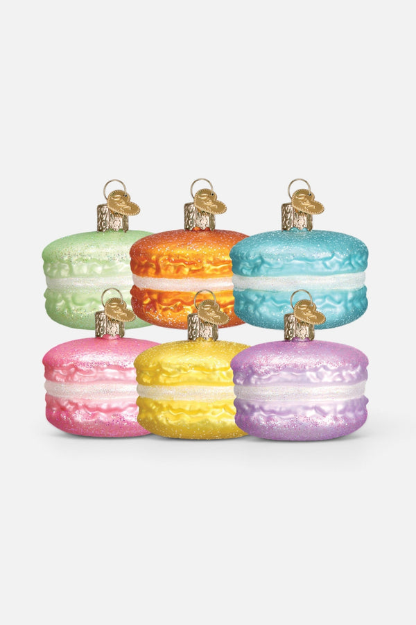 Macaron Glass Ornament, Assorted