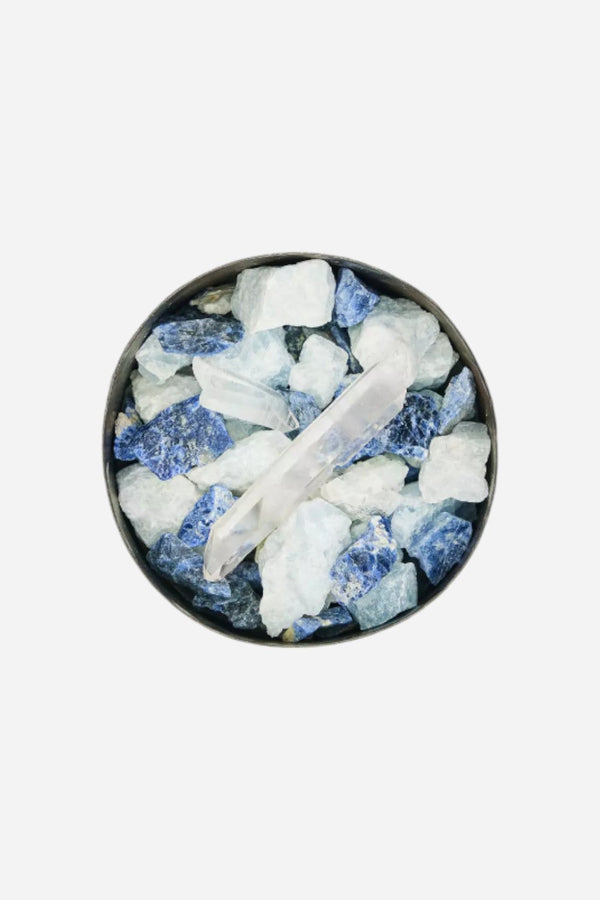 Mad et Len Pot Pourri Mineral Totem Unscented in Blue Crystal