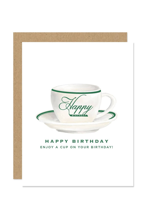 Maddon RL Coffee-Inspired Happy Birthday Card – front view