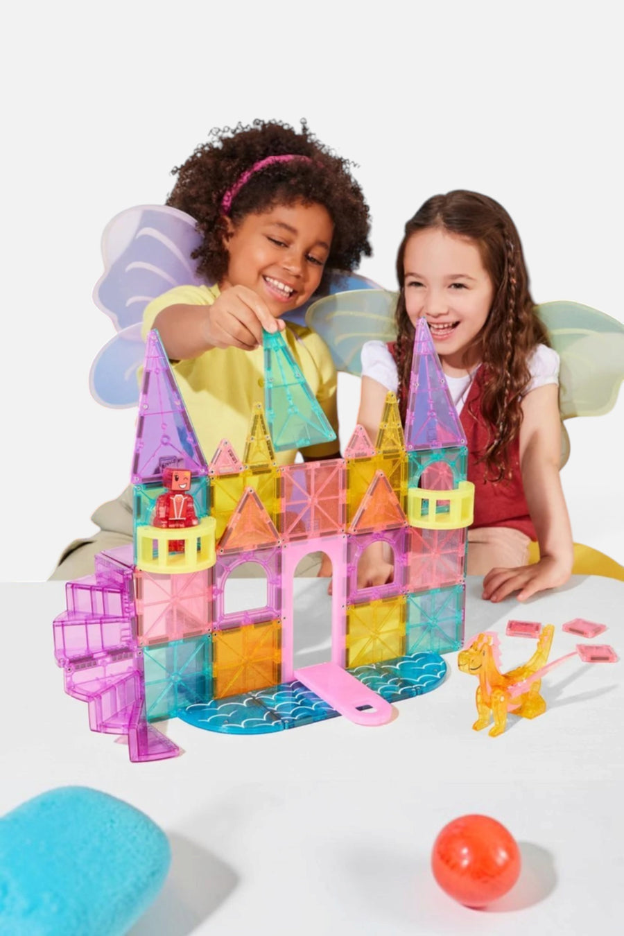Magna-Tiles Castle DLX 48 Piece Set – back view