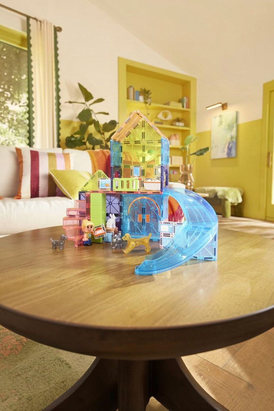 Magna-Tiles Pet Playhouse 50 Piece Set – side view