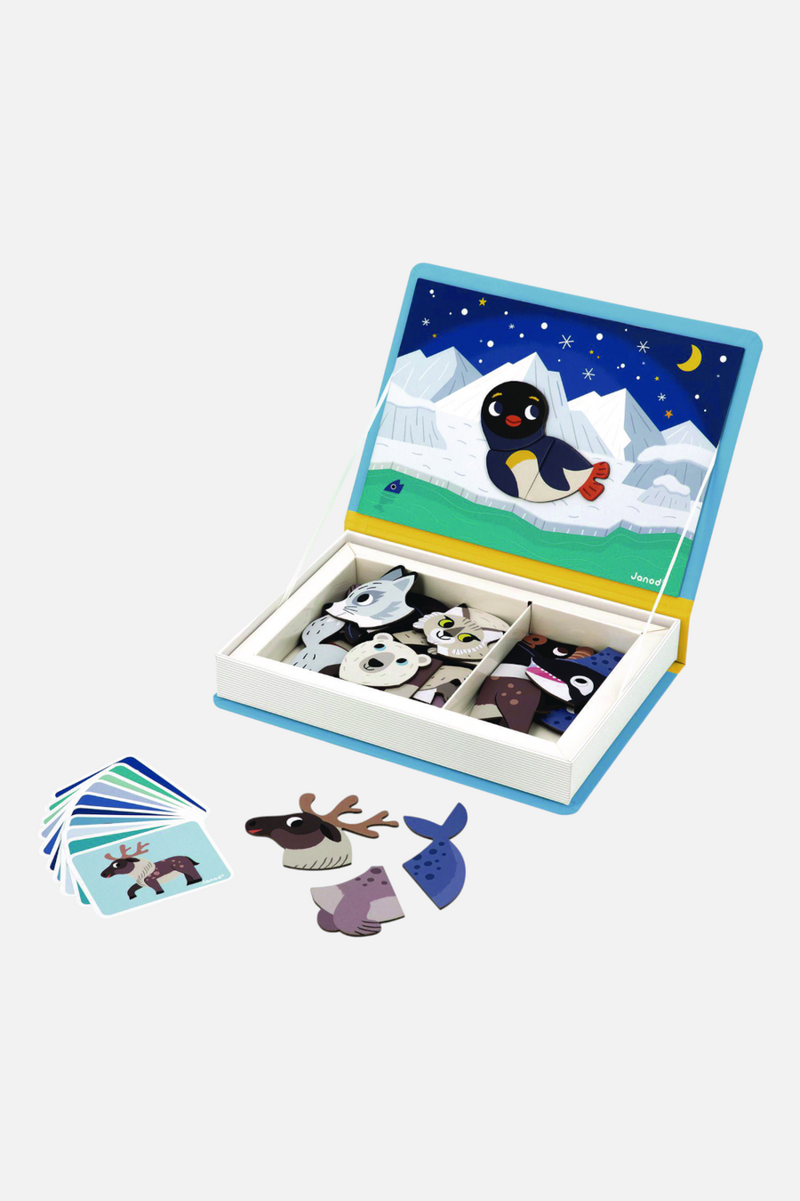 Magneti' Polar Animals Book – back view