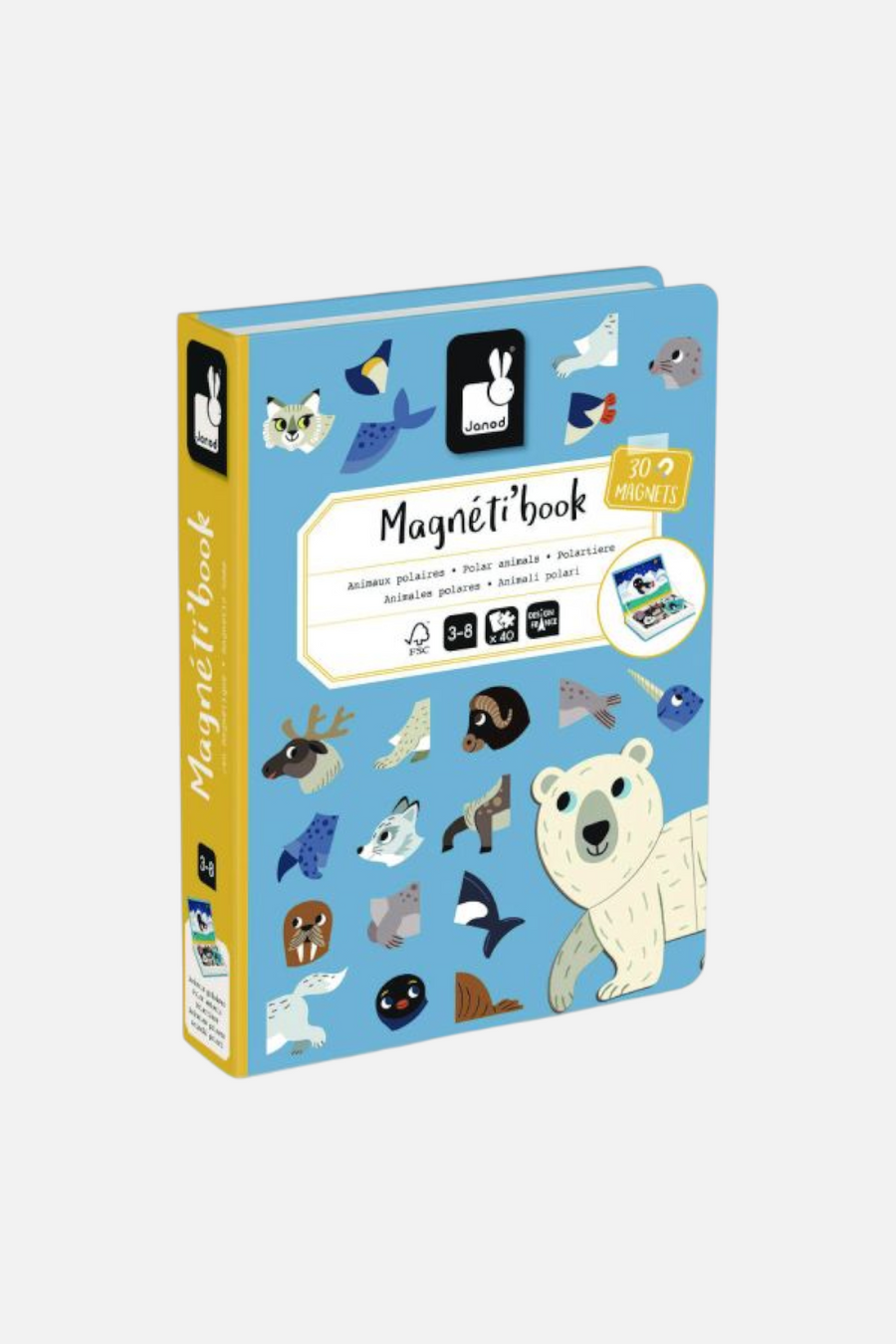 Magneti' Polar Animals Book – front view