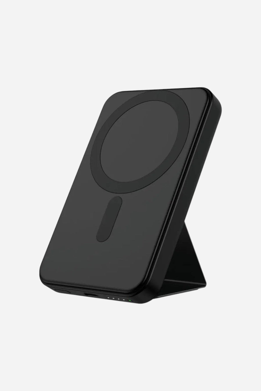 Magnetic Wireless Charging Power Bank with Stand – front view