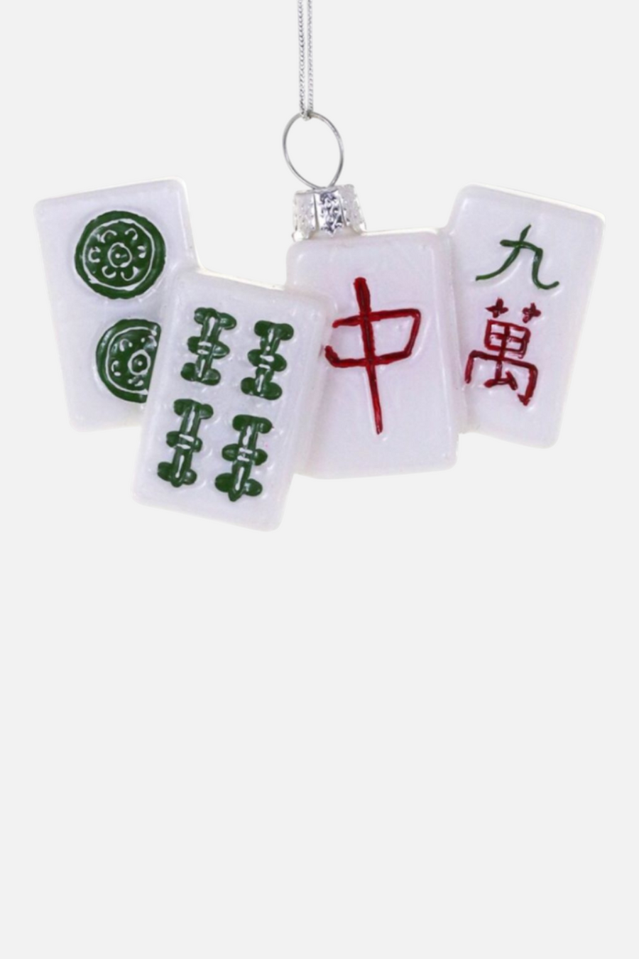 Mahjong Tile Ornament – front view