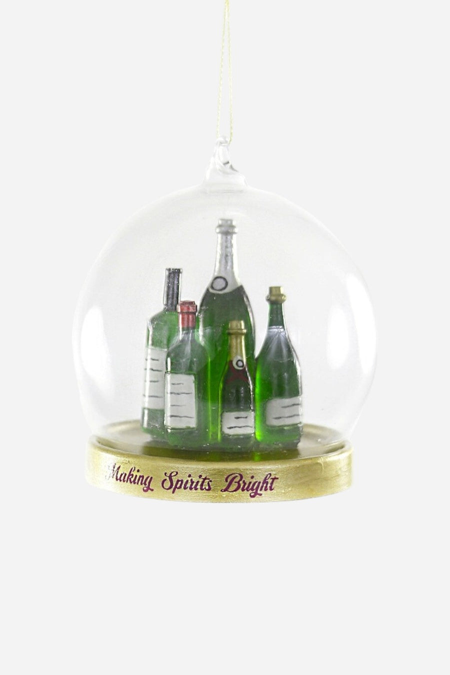 Making Spirits Bright Globe Ornament – front view