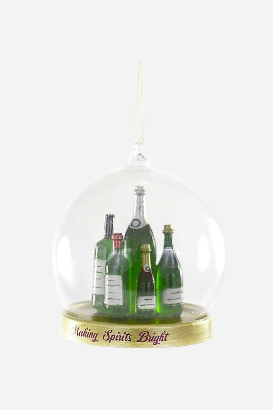 Making Spirits Bright Globe Ornament – front view