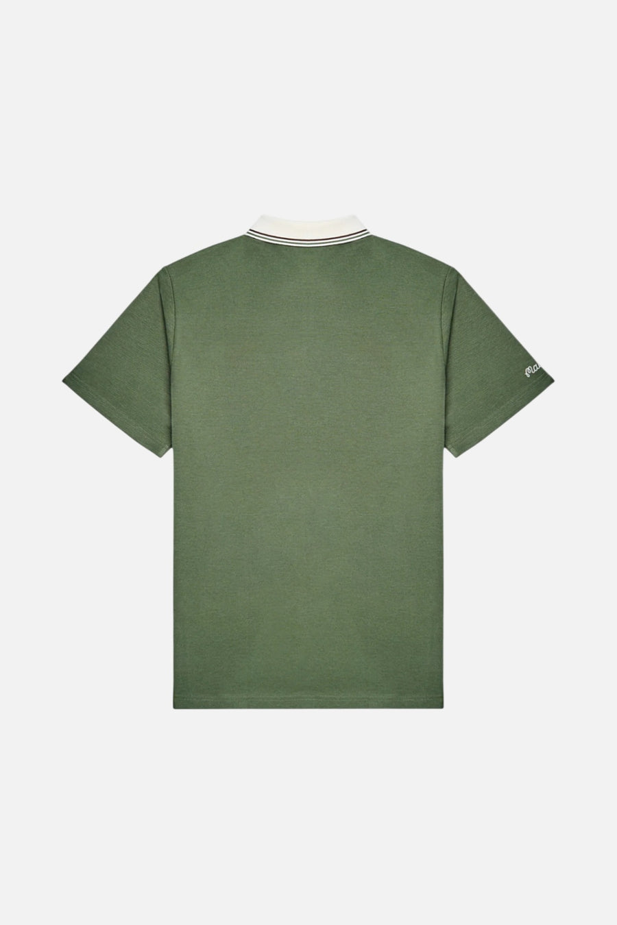 Malbon Fairway Oakwood Polo in Olivine – side view