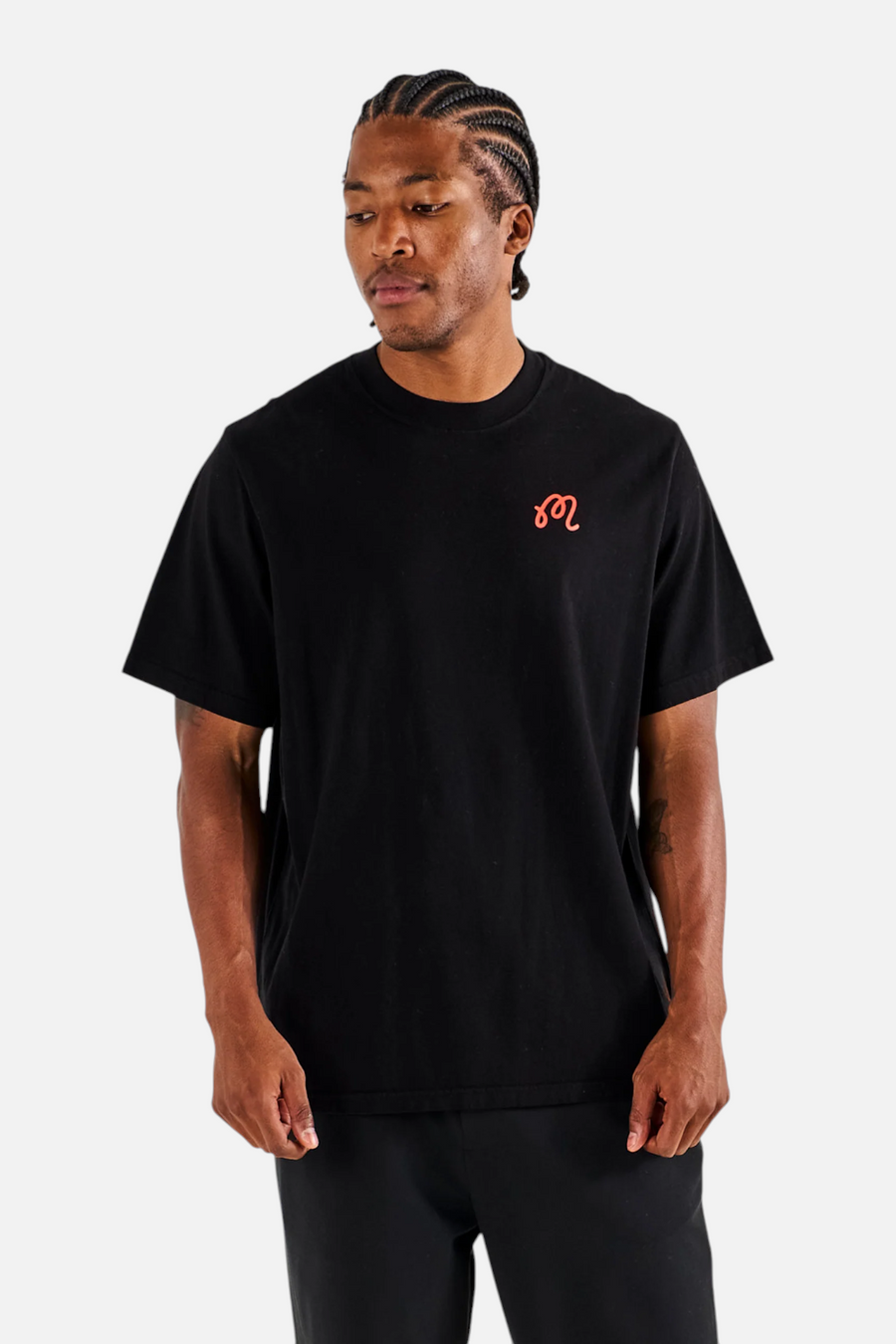 Malbon Golf Bermuda Rooster Tee in Black – back view