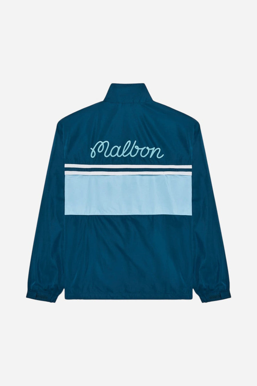 Malbon Golf Costanzo Windbreaker in Ocean – back view