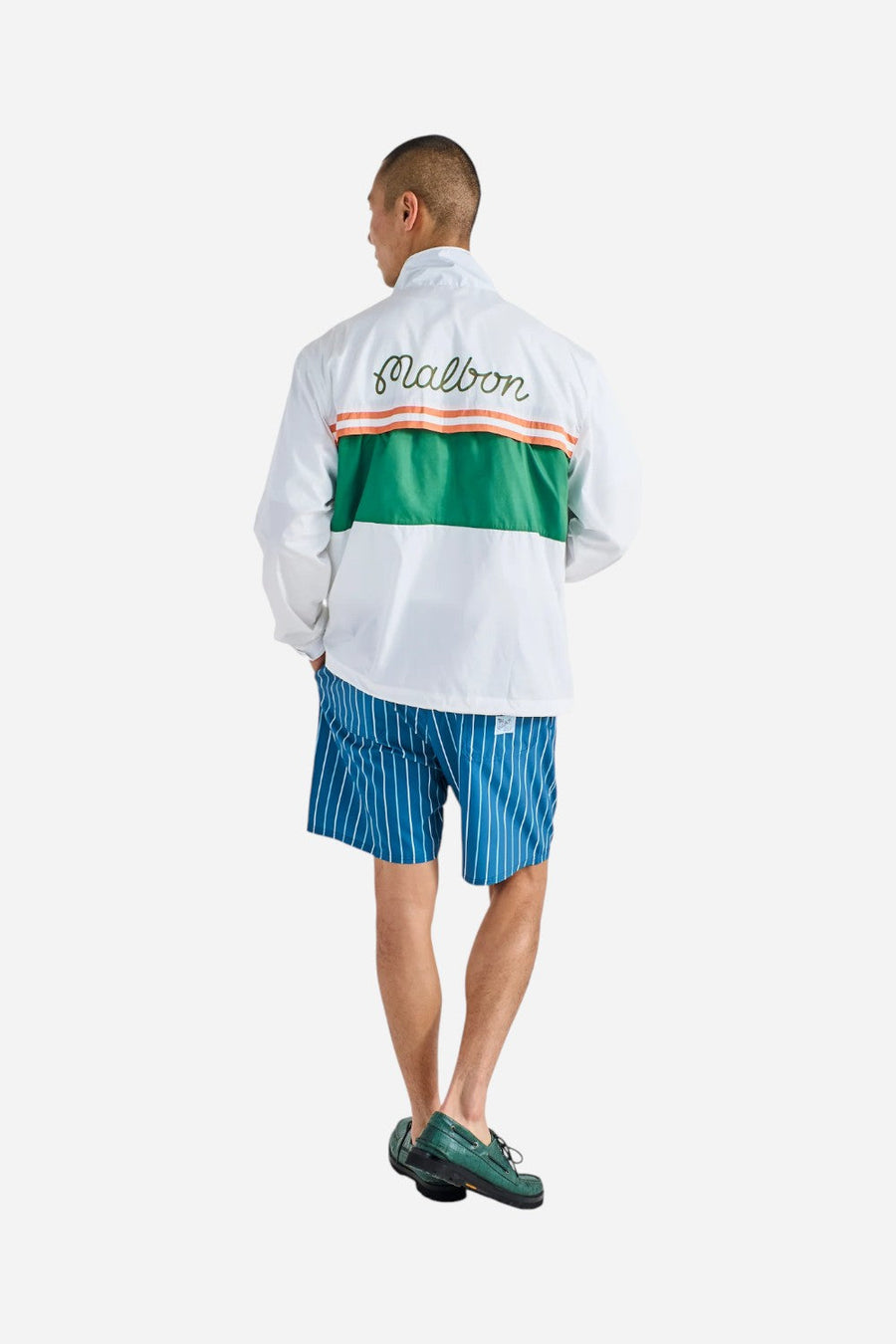 Malbon Golf Costanzo Windbreaker in White – alternate
