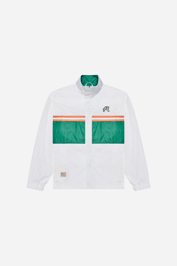 Malbon Golf Costanzo Windbreaker in White