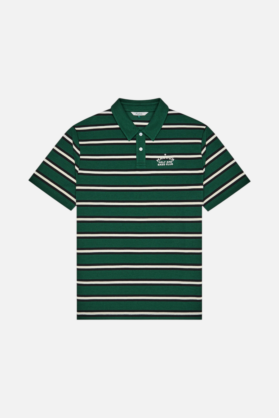 Malbon Golf Fairway Bass Club Polo in Forest Green – back view