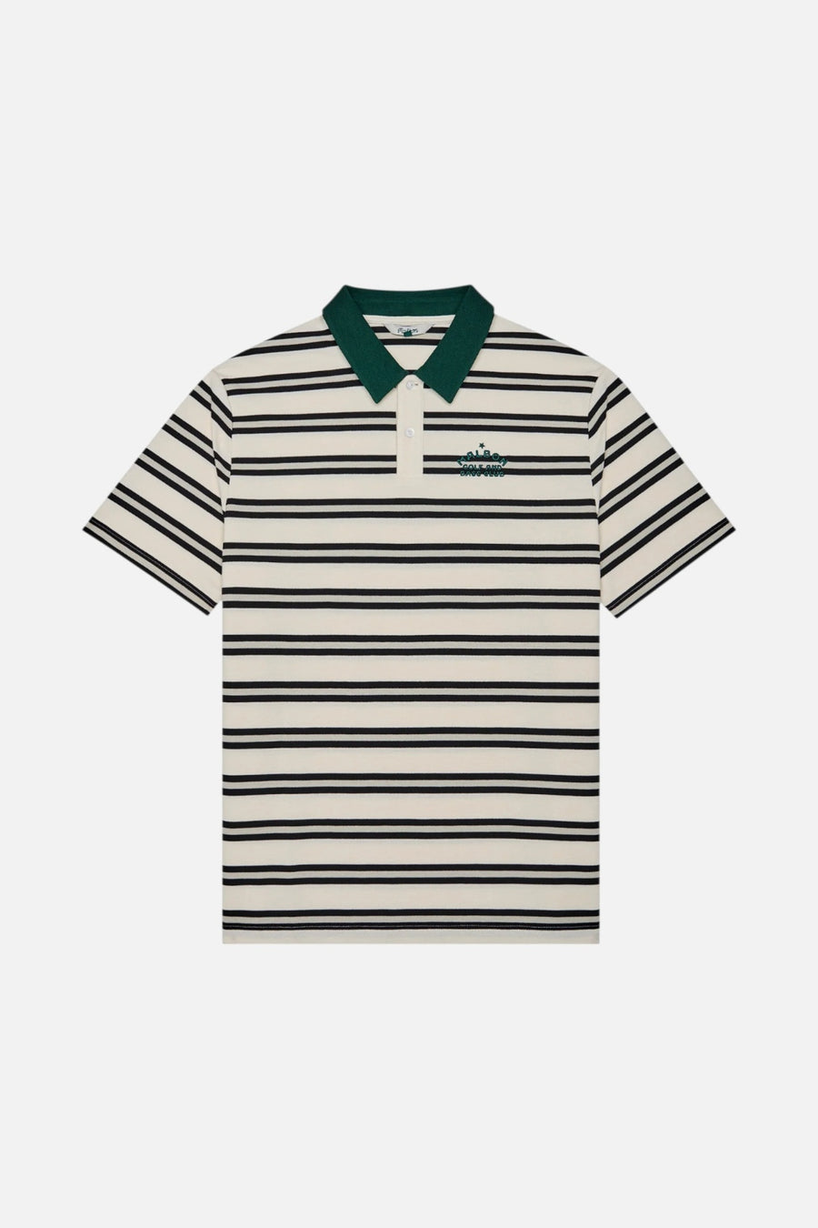 Malbon Golf Fairway Bass Club Polo in Ivory – front view