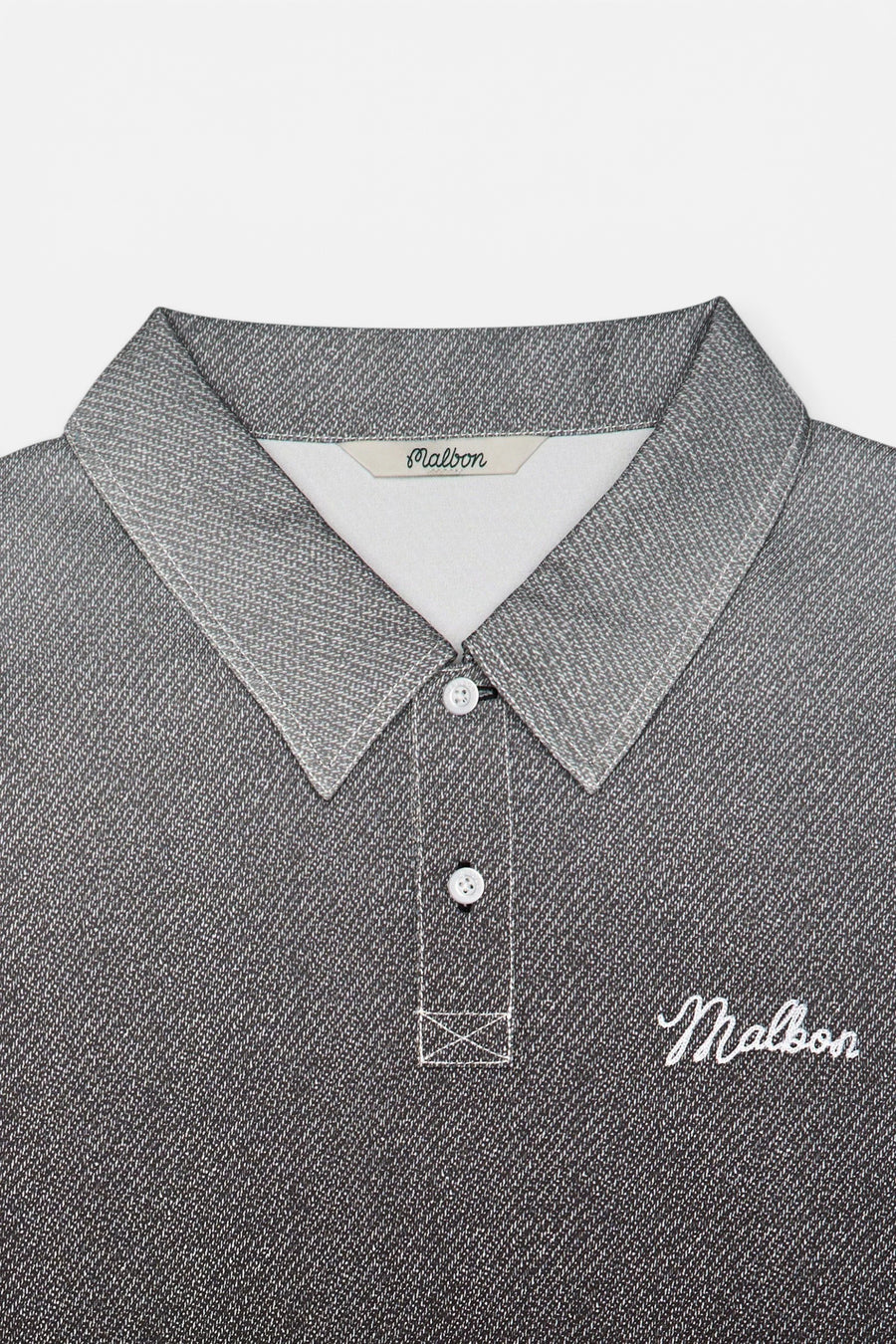 Malbon Golf Ironfade Polo in Black – detail