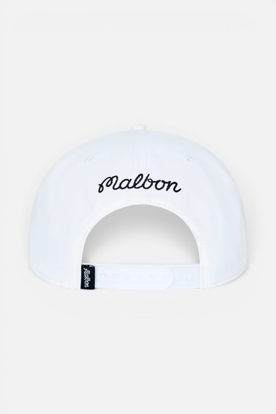 Malbon Golf M Snapback Cap in White – side view