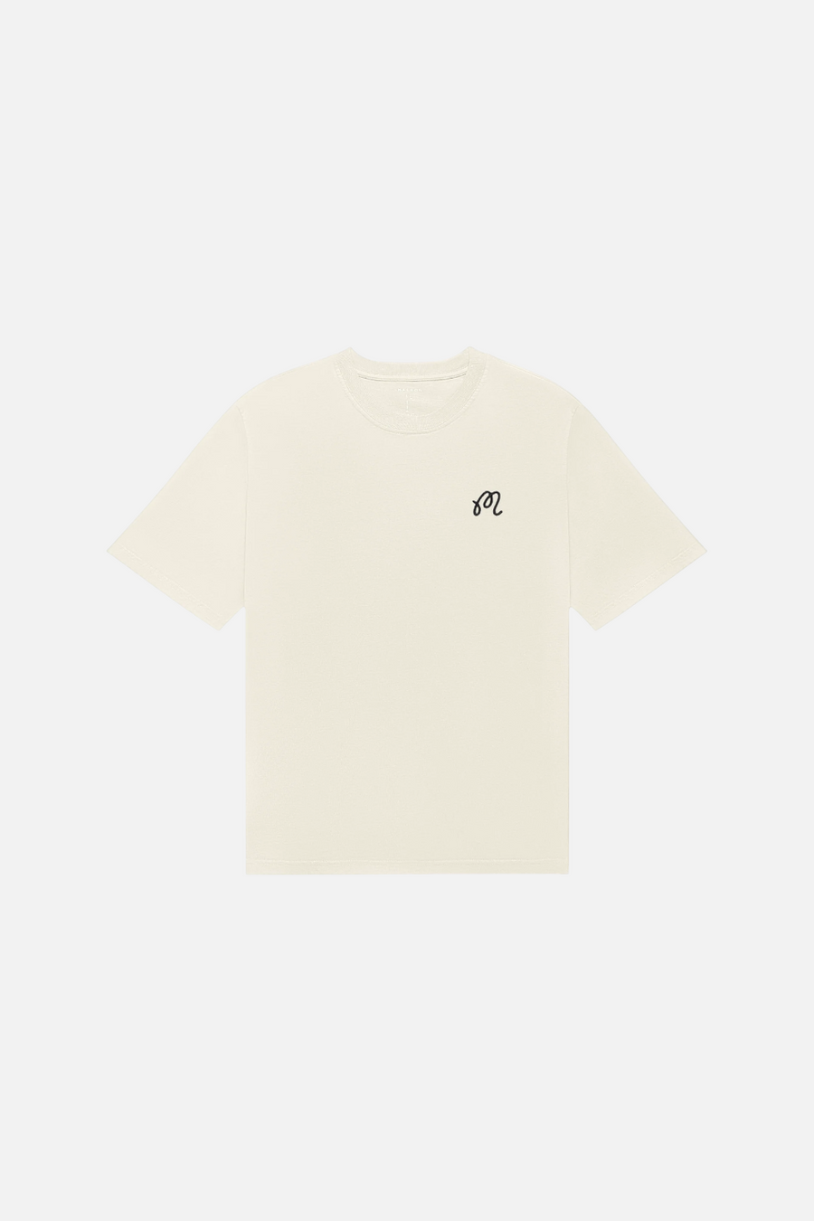 Malbon Golf Men's Bermuda Brumal Buckets Tee in Ivory – side view