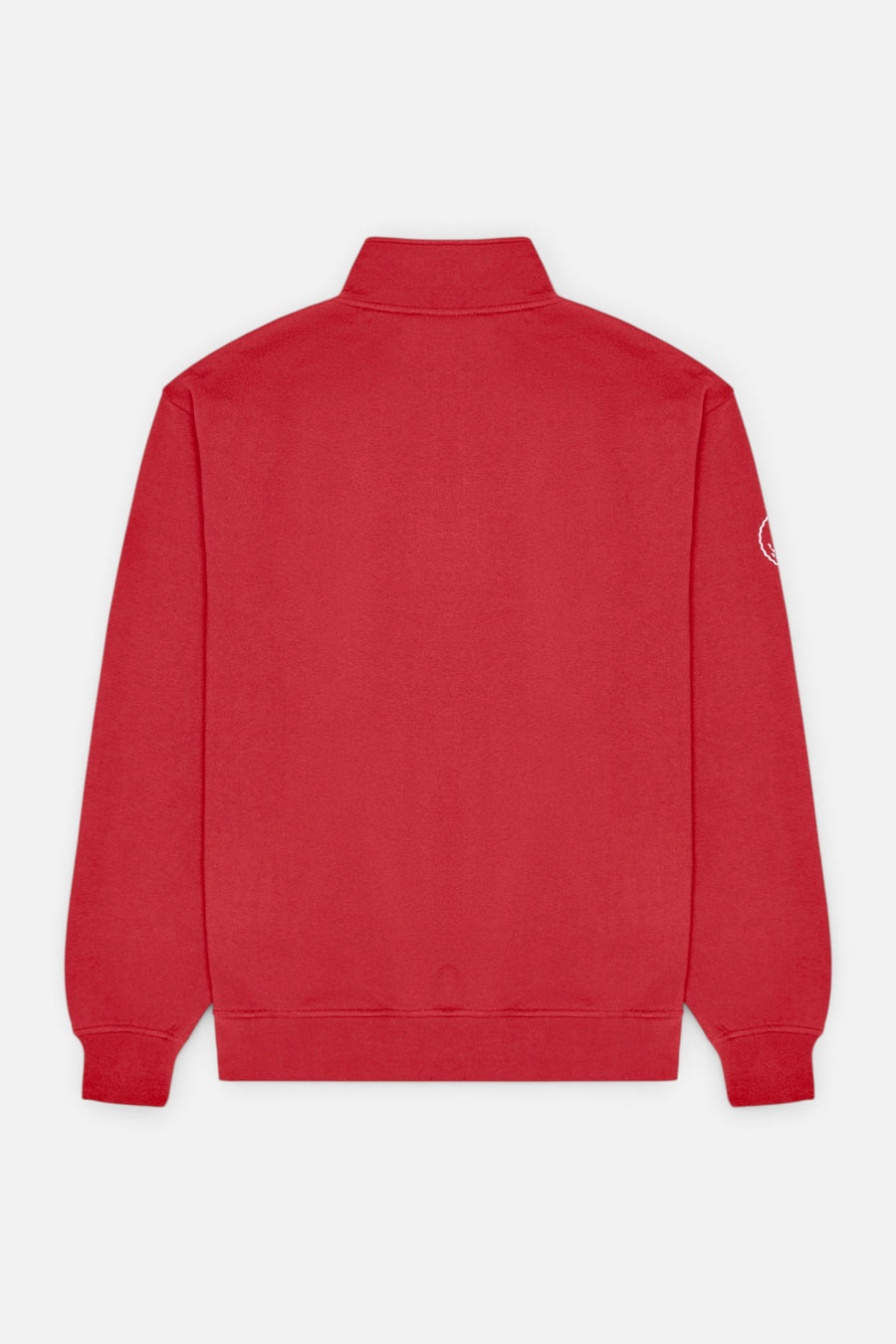 Malbon Golf Men's Collegiate Sweatshirt in Crimson Red – back view