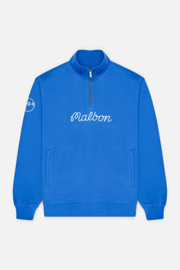 Malbon Golf Men's Collegiate Sweatshirt in Imperial Blue