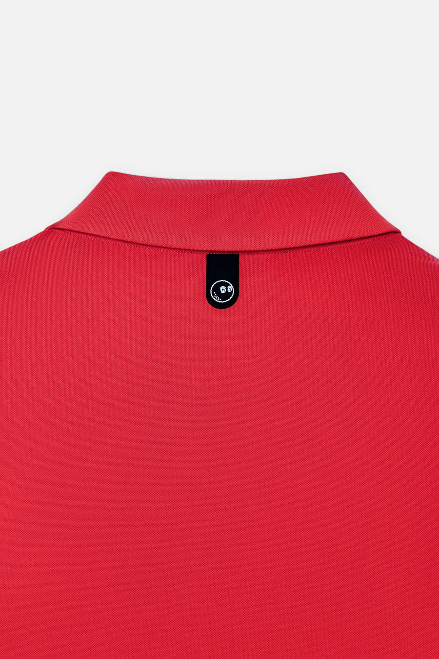 Malbon Golf Men's Fairway Polo in Scarlet – detail