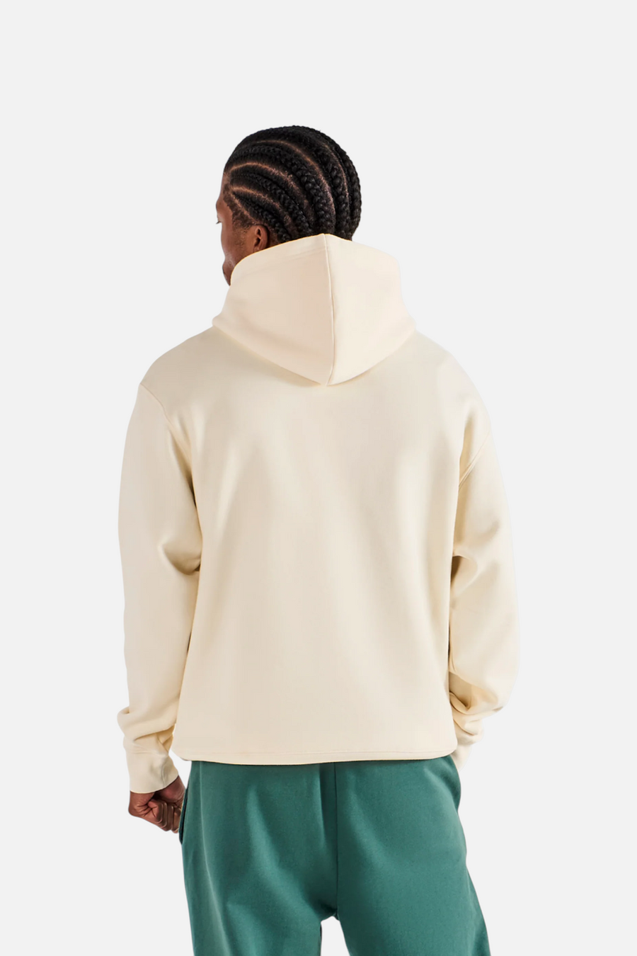 Malbon Golf Men's Fesque Preston Hoodie in Ivory – side view