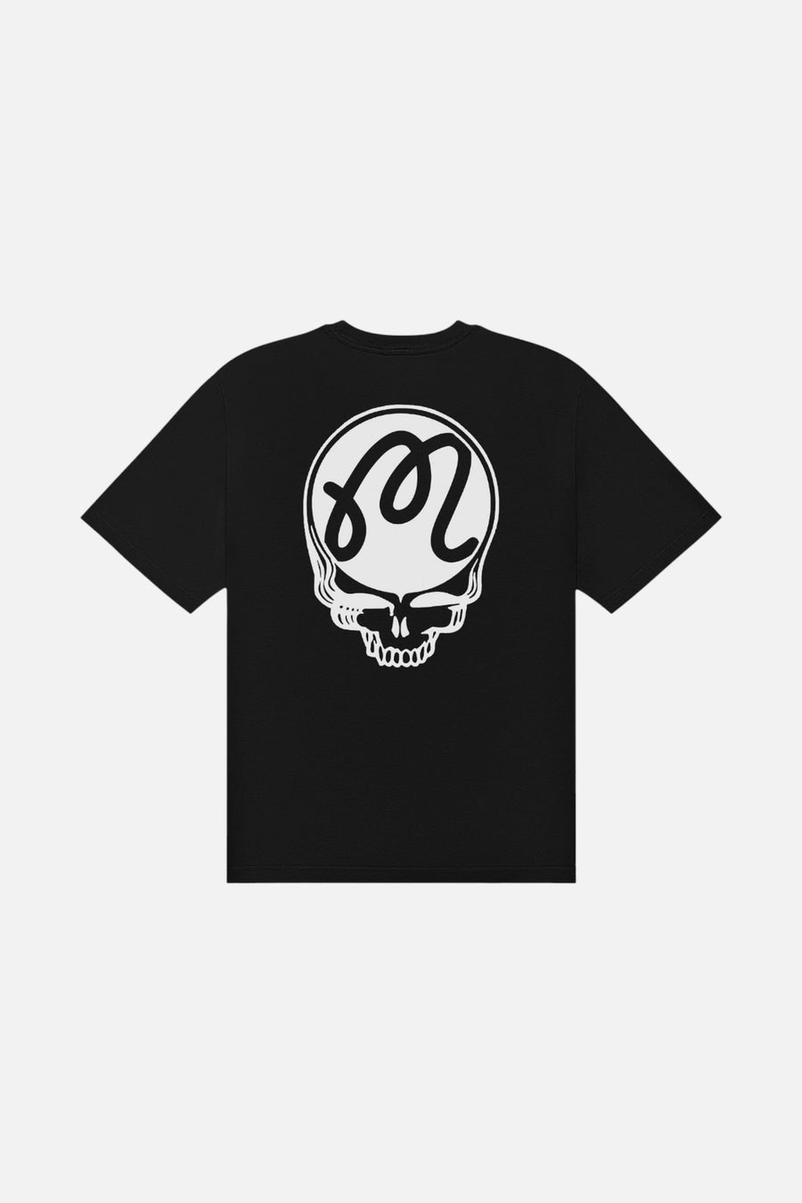 Malbon Golf Men's Grateful Dead Bermuda Tee in Black – side view
