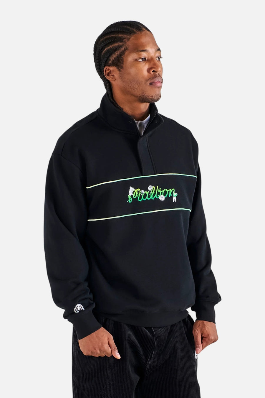 Malbon Golf Men's Grateful Dead Collegiate Sweatshirt – on model
