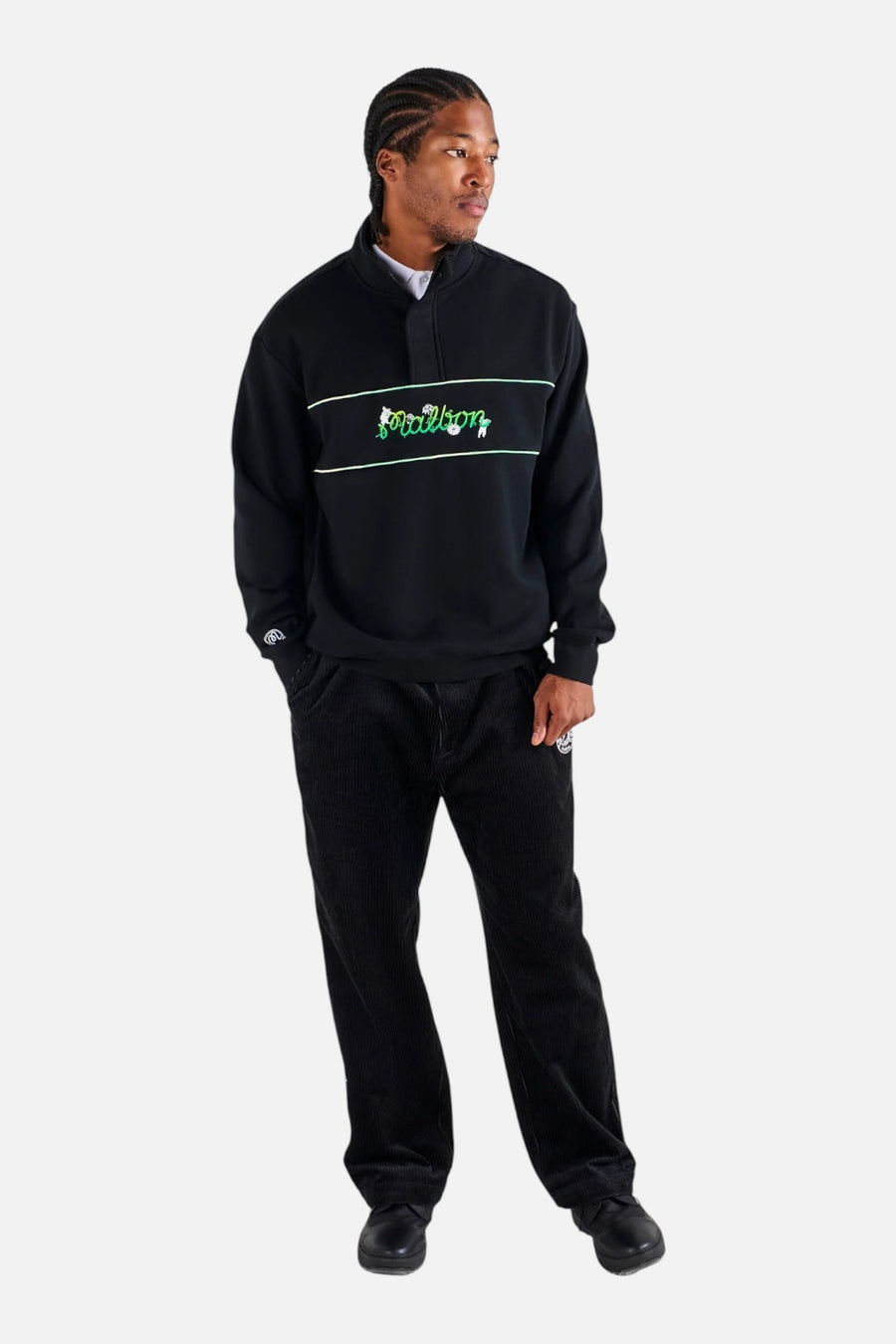 Malbon Golf Men's Grateful Dead Collegiate Sweatshirt – on model