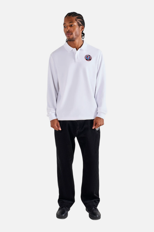 Malbon Golf Men's Grateful Dead Stealie Polo in White